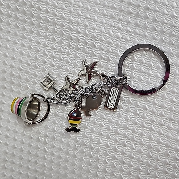 COACH VINTAGE PAVE FISH /STARFISH /BUCKET KEYCHAIN #92097 - Picture 7 of 7